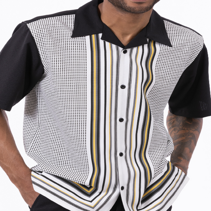 Montique 2308 Two Piece Set Black