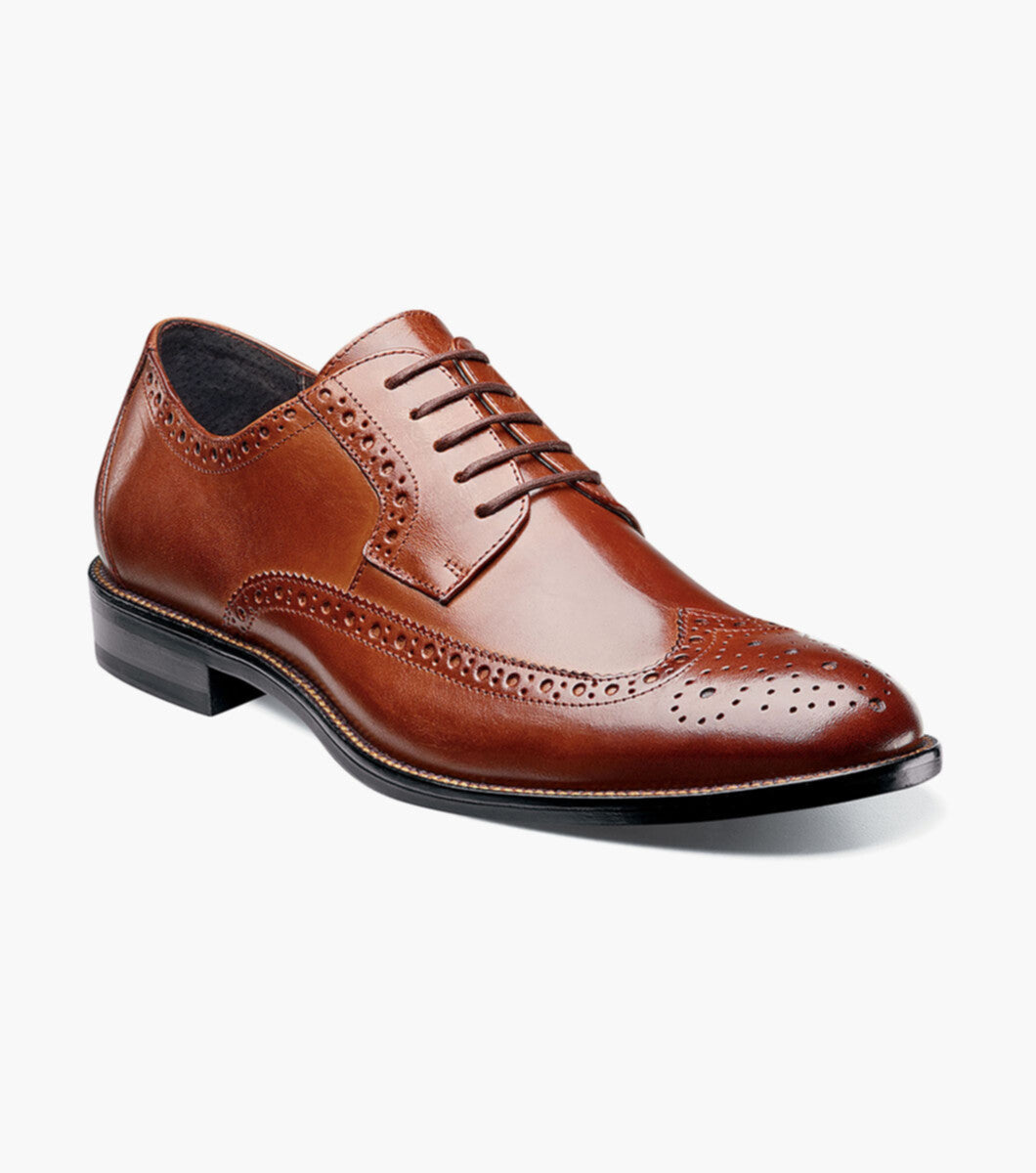 Stacy Adams Garrison 24916-221 Wing Tip Oxford Cognac
