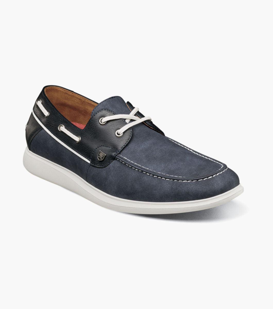 Stacy Adams REID 25592-410 Moc Toe Lace Up Navy