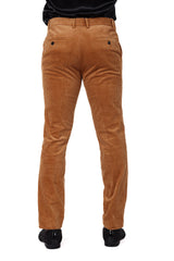 Barabas Mauripol 2CPV1 Corduroy Slim Fit Pants Camel