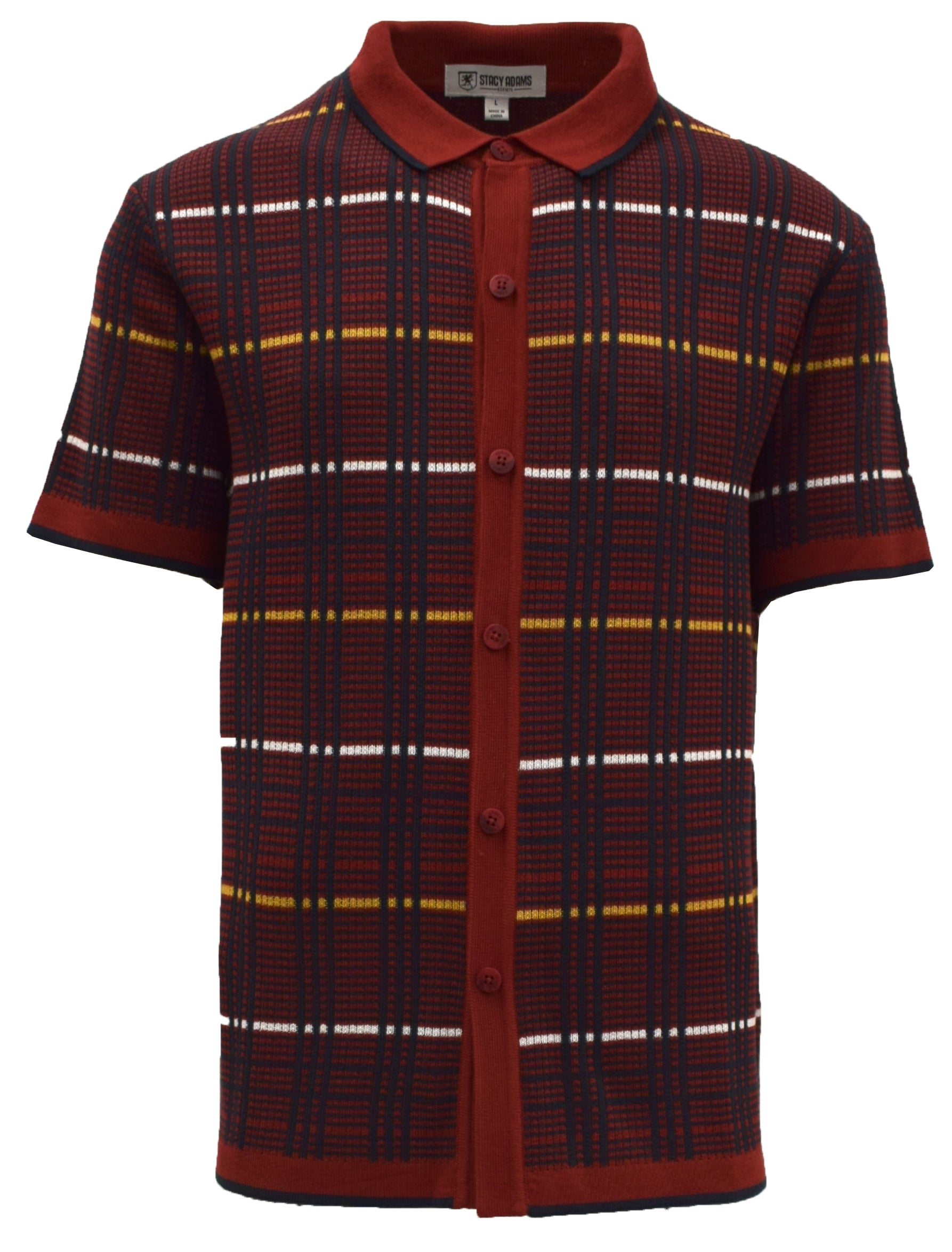 Stacy Adams 51002 S/S knit Red