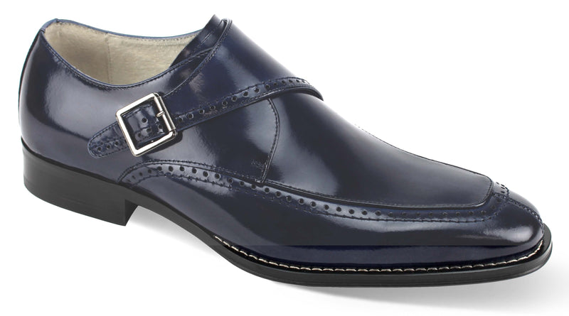 Giovanni Amato Leather Shoes Navy