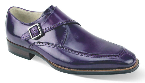 Giovanni Amato Leather Shoes Purple
