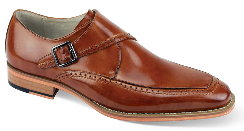 Giovanni Amato Leather Shoes Tan