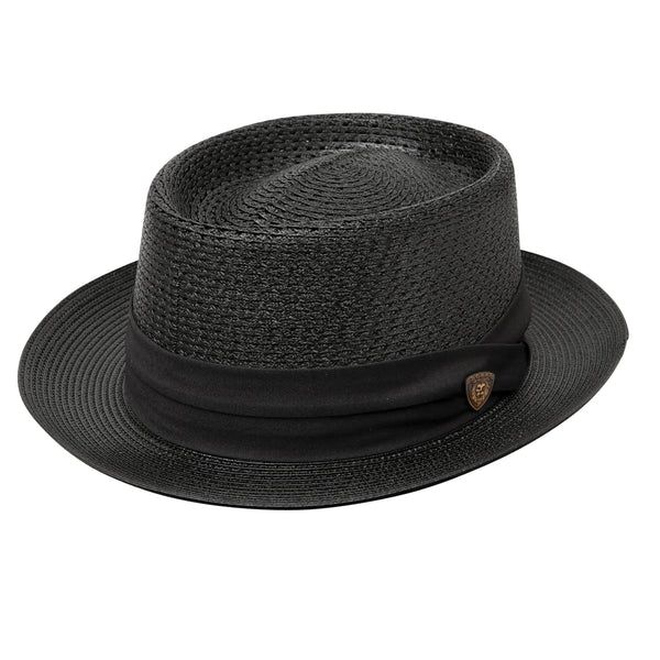 Dobbs Bishop Straw Hat Black