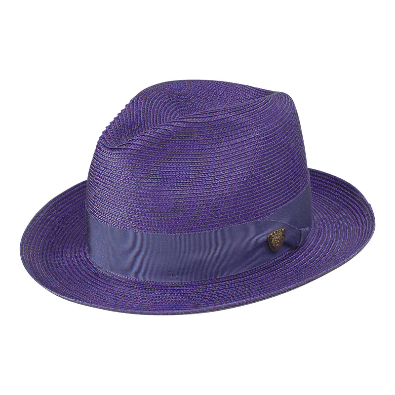 Dobbs Rosebud Straw Hat Purple
