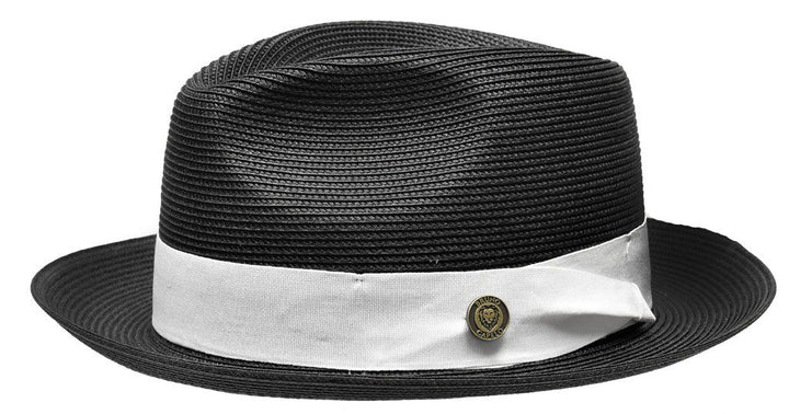 Bruno Capelo FR-838  Straw Hat Black/White