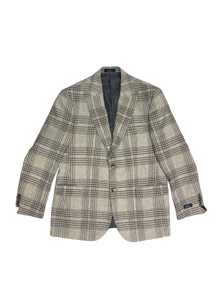 Bellucci B762 Sandro Plaid Blazer Cream/Black