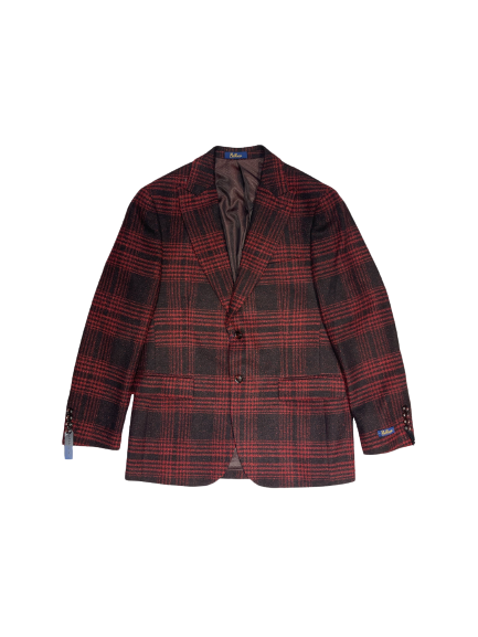 Bellucci B763 Sandro Plaid Blazer Red/Black