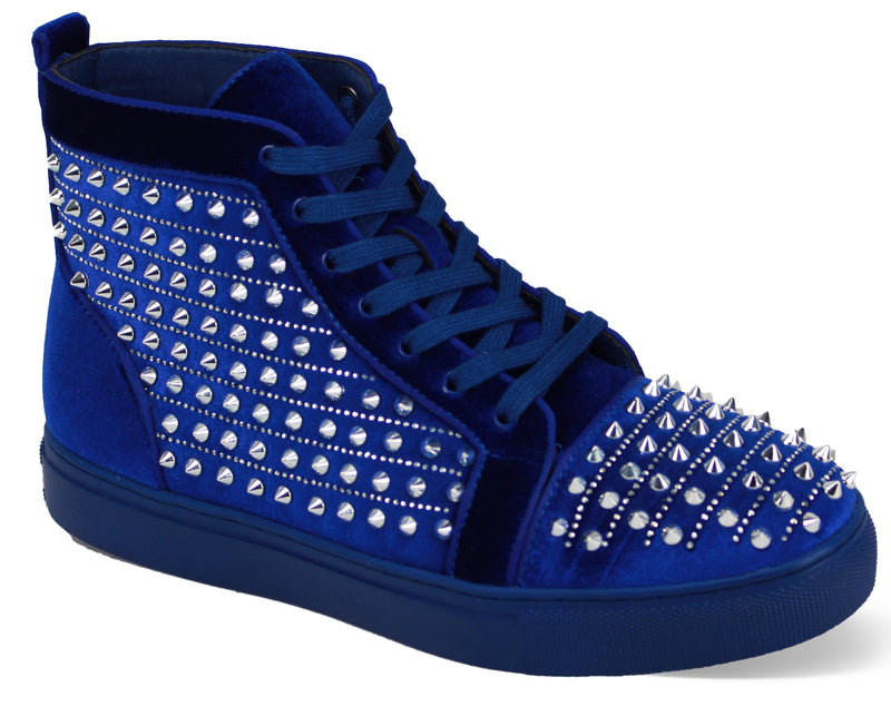 After Midnight Junior Boot with Spikes Royal/Silver