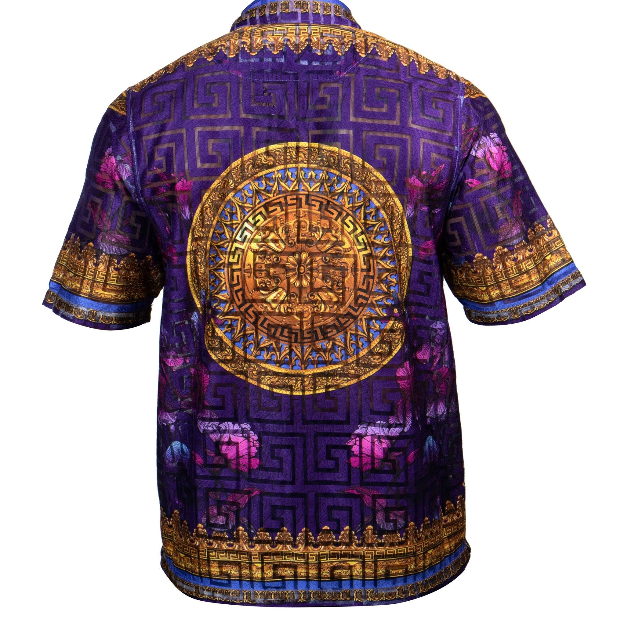 Prestige LACE-300 Short Sleeve Lace Shirt Purple