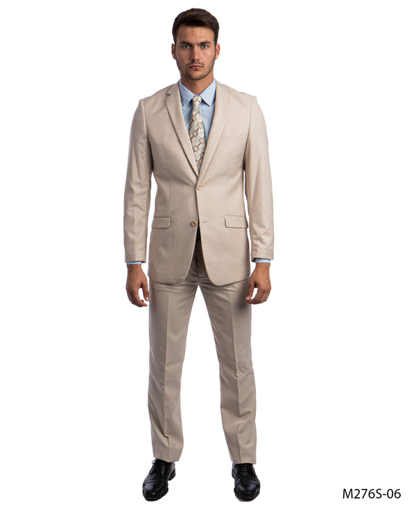 Mens Suits 2PC-Suit & Dress Pants Tan Slim Fit