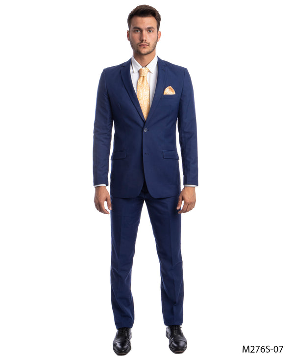Mens Suits 2PC-Suit & Dress Pants Blue Slim Fit