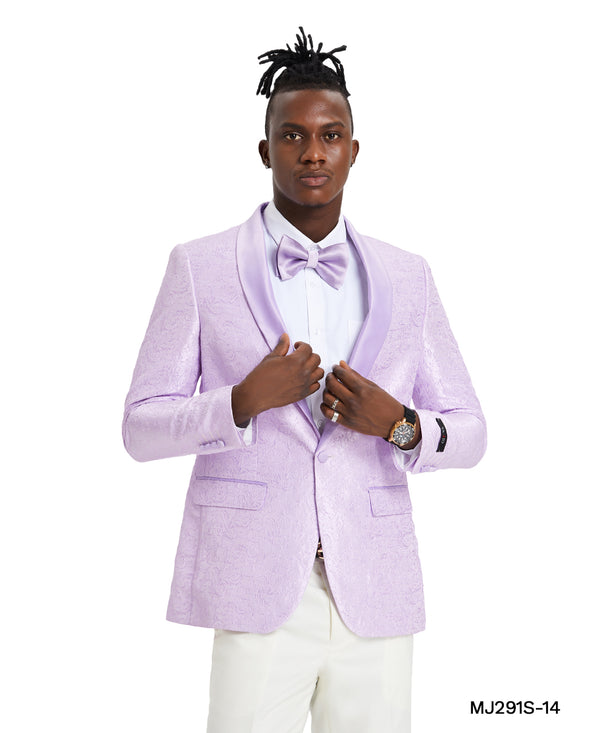 Tazzio MJ291S Slim Fit Jacket Lavender