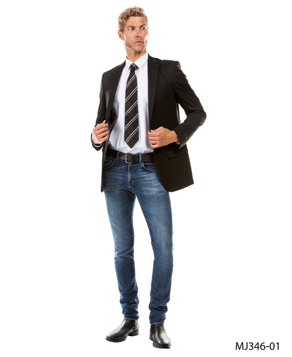 Black Zegarie Suit Separates Solid Dinner Jacket For Men