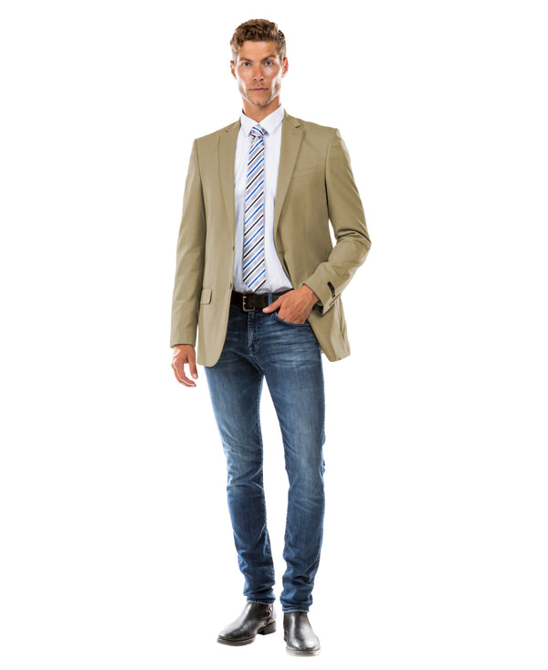 Tan Zegarie Suit Separates Solid Dinner Jacket For Men