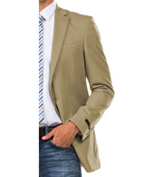 Tan Zegarie Suit Separates Solid Dinner Jacket For Men