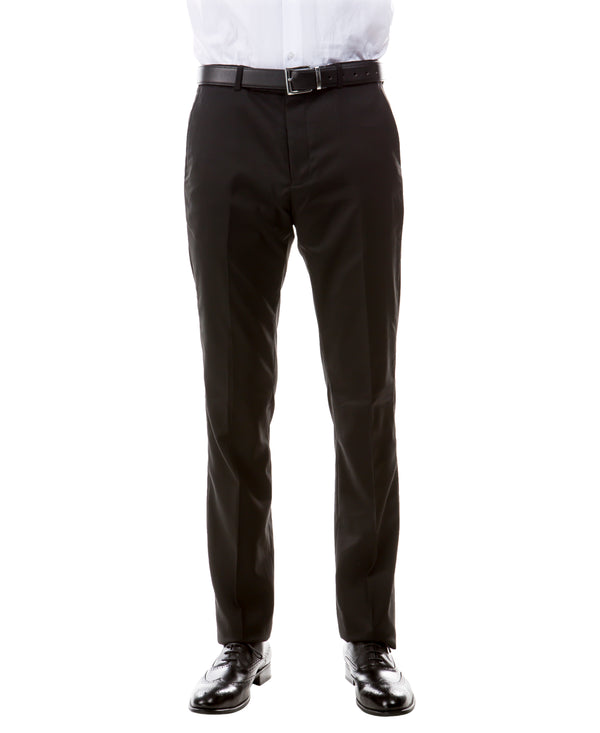 Black Zegarie Suit Separates Solid Men's Dress Pants