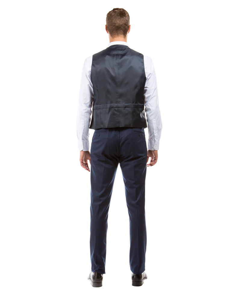 Navy Zegarie Suit Separates Solid Men's Vests For Men