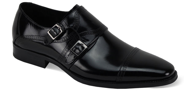 Giovanni Noel Baby Buffalo Leather Shoes Black