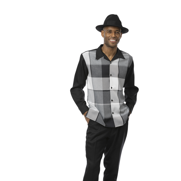 Montique 2370 Long Sleeve Walking Suit Gray
