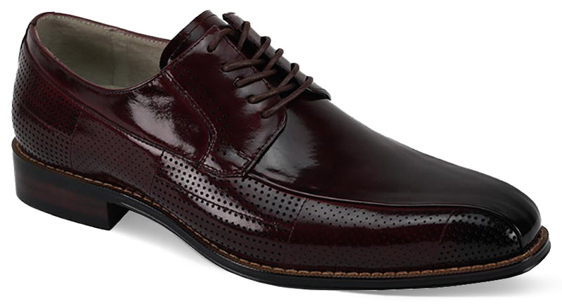 Giovanni Oliver Leather Shoes Burgundy