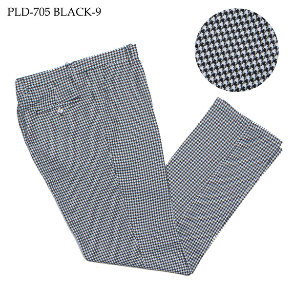 Prestige PLD-705 Plaid Pants Color Black-7