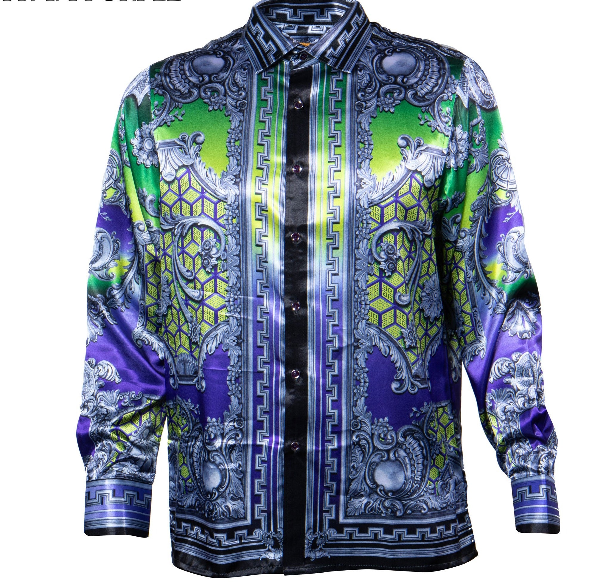Prestige PR-474 Long Sleeve Cherub Digital Print Purple
