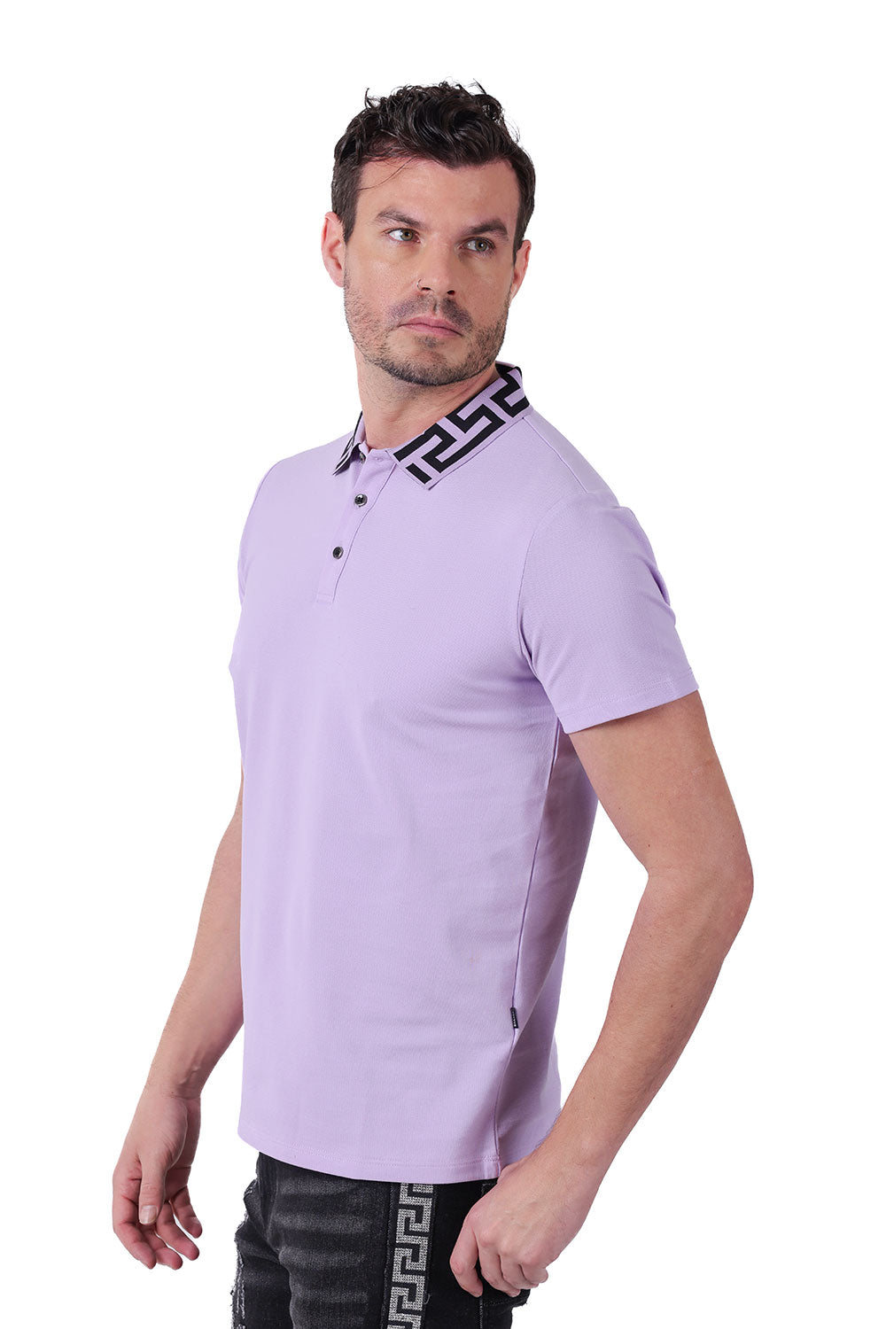 Barabas Petros PS121 Short Sleeve Polo Lavender