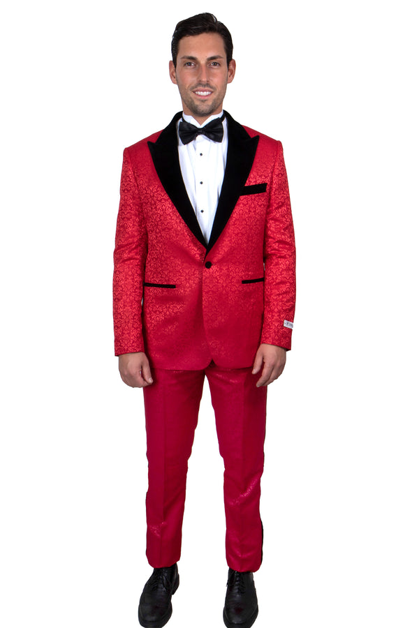 Red / Black Stacy Adams Men's Suit