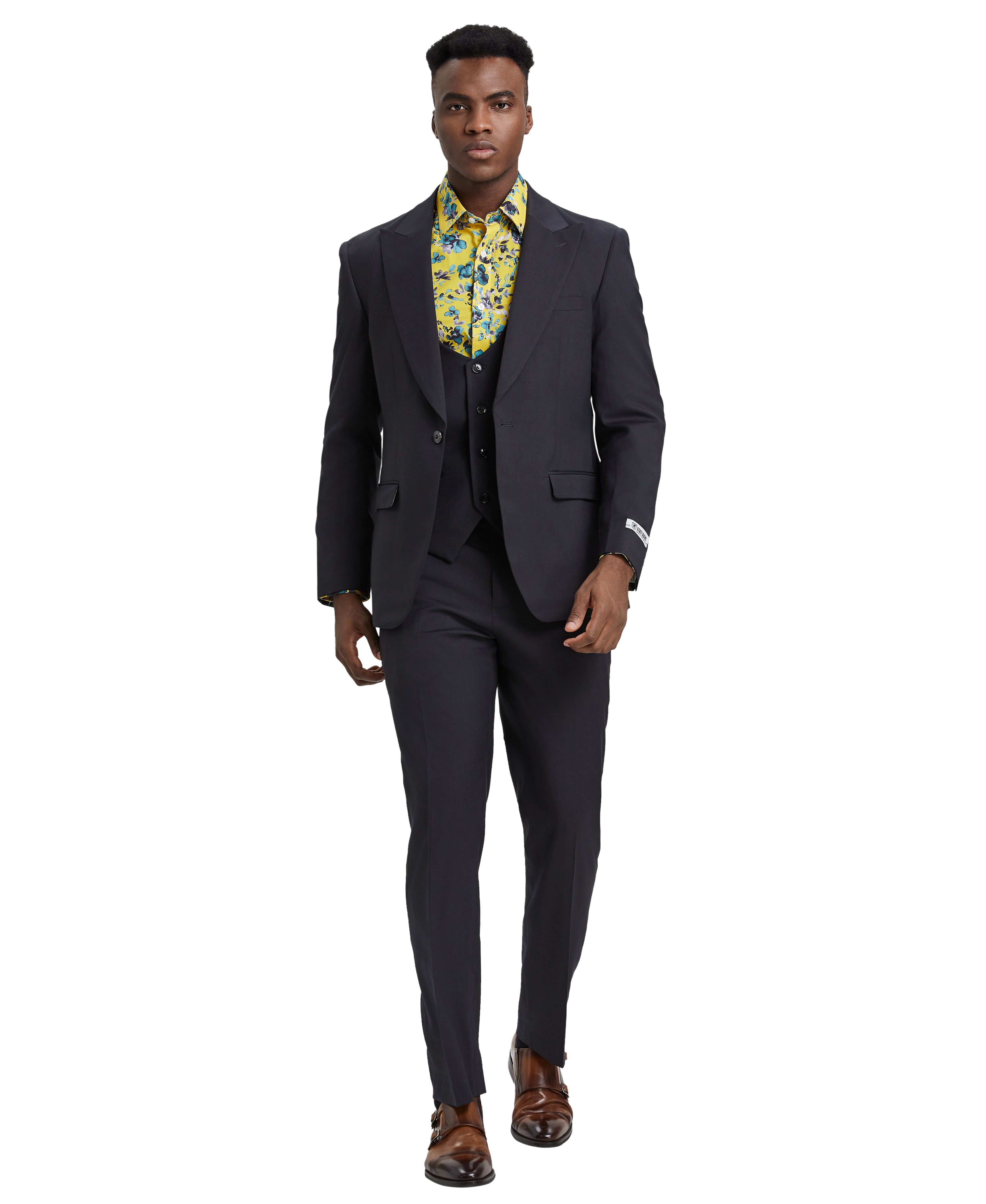 Charcoal Stacy Adams Men's Suit