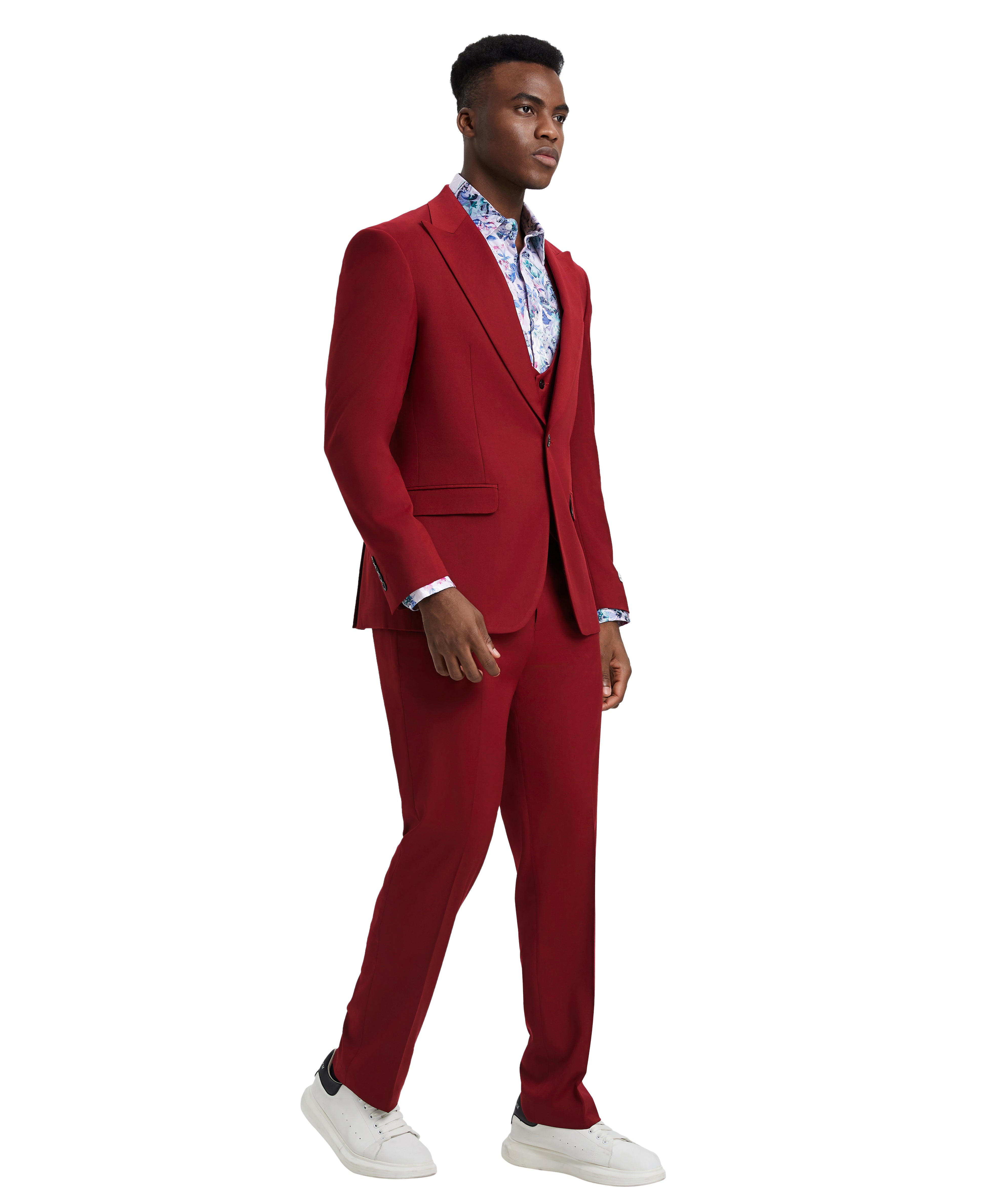 Cherry Red Stacy Adams Men's Suit