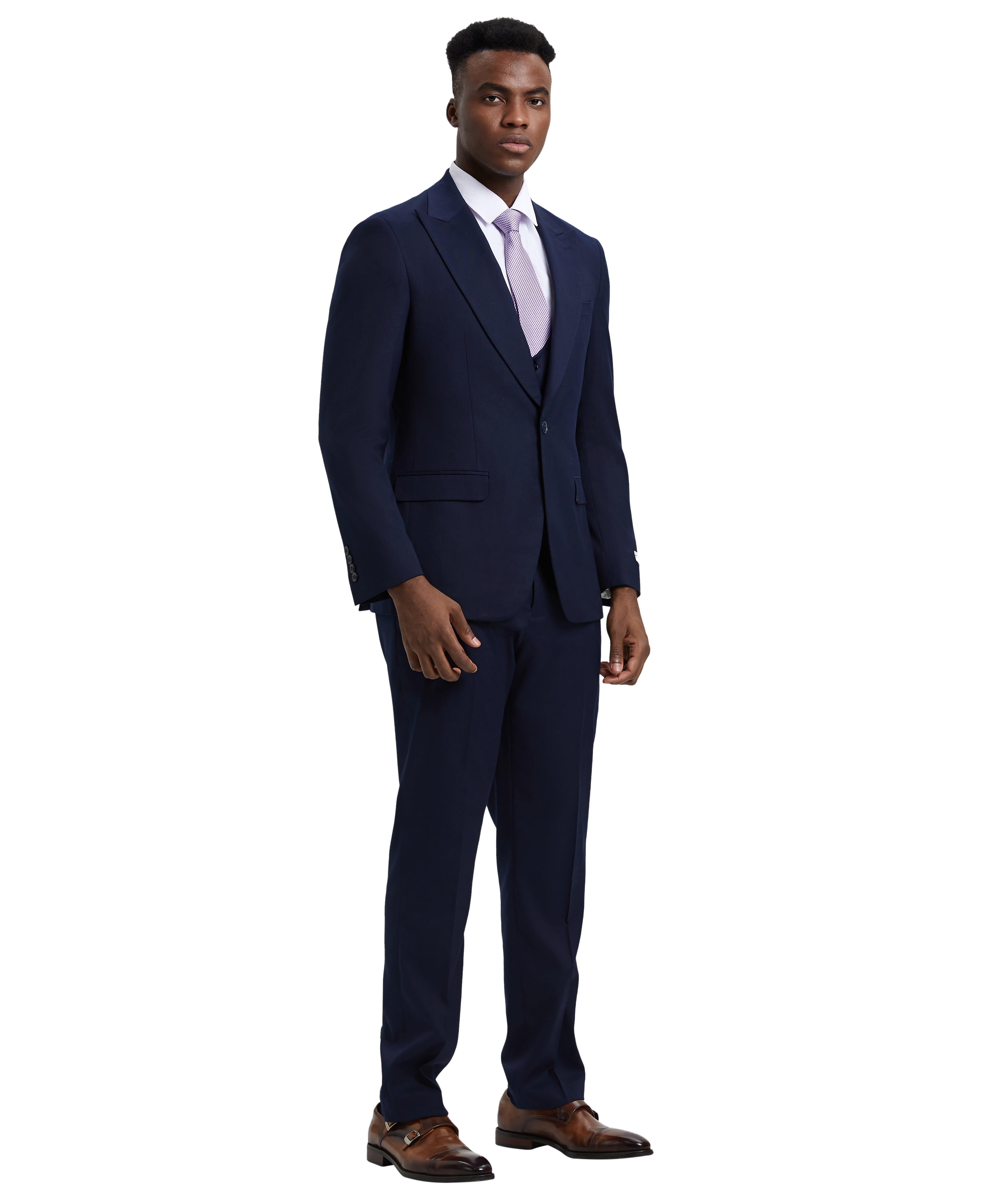 Navy Blue Stacy Adams Men's Suit