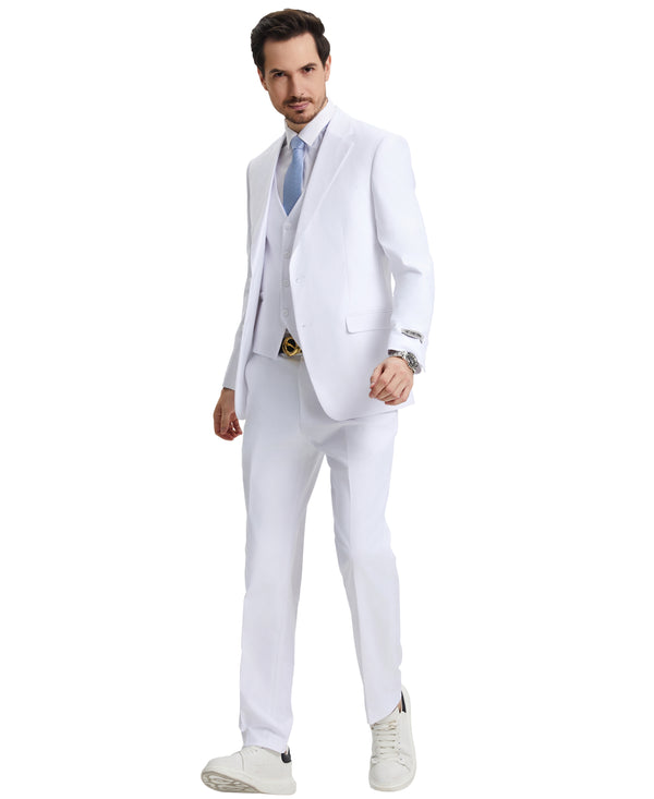 White Stacy Adams Men's Suit
