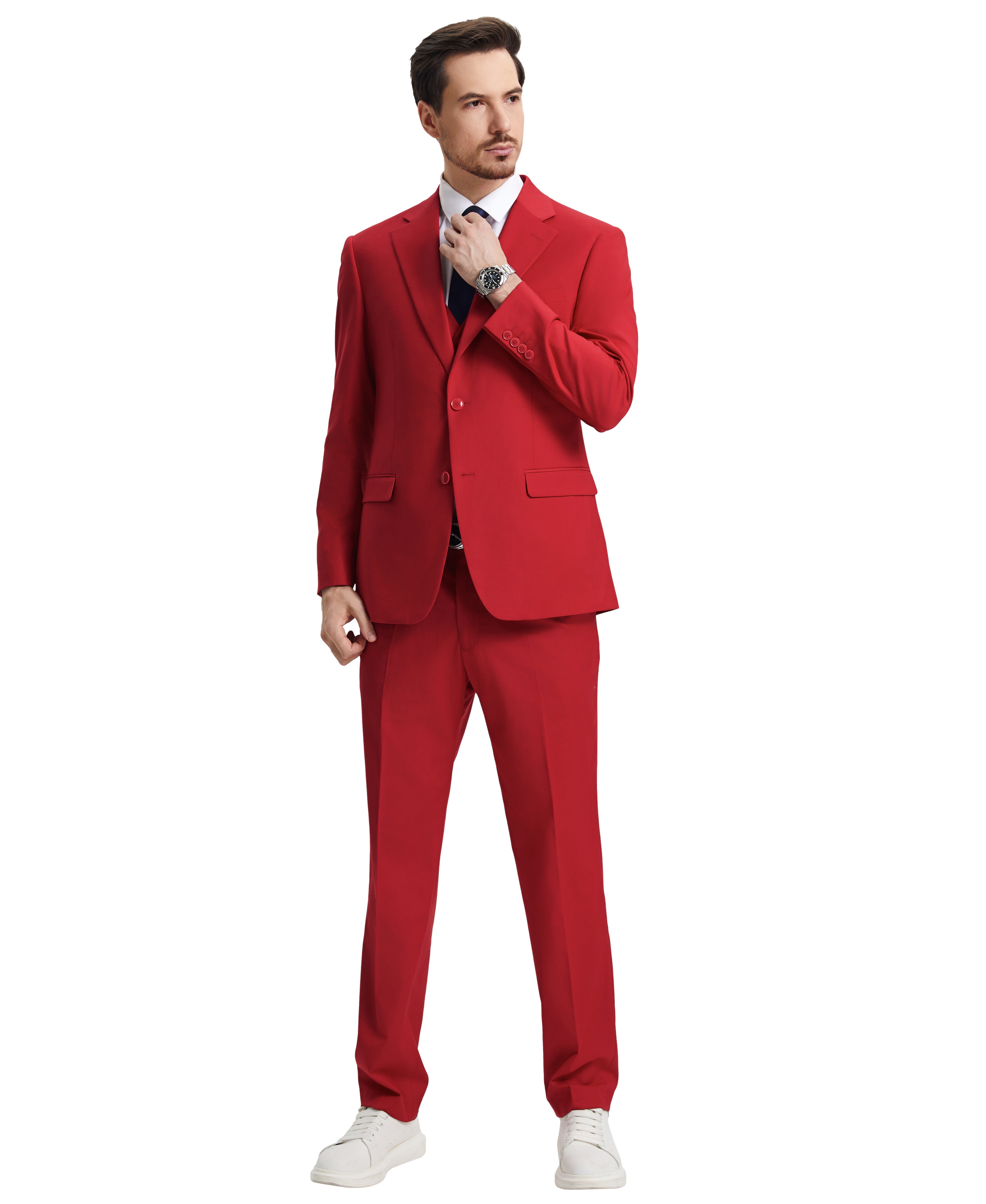 Red Stacy Adams Men's Suit