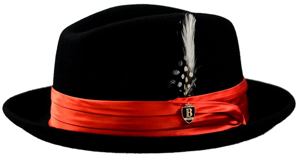 Bruno Capelo Giovani Fedora UN-123 Black/Red