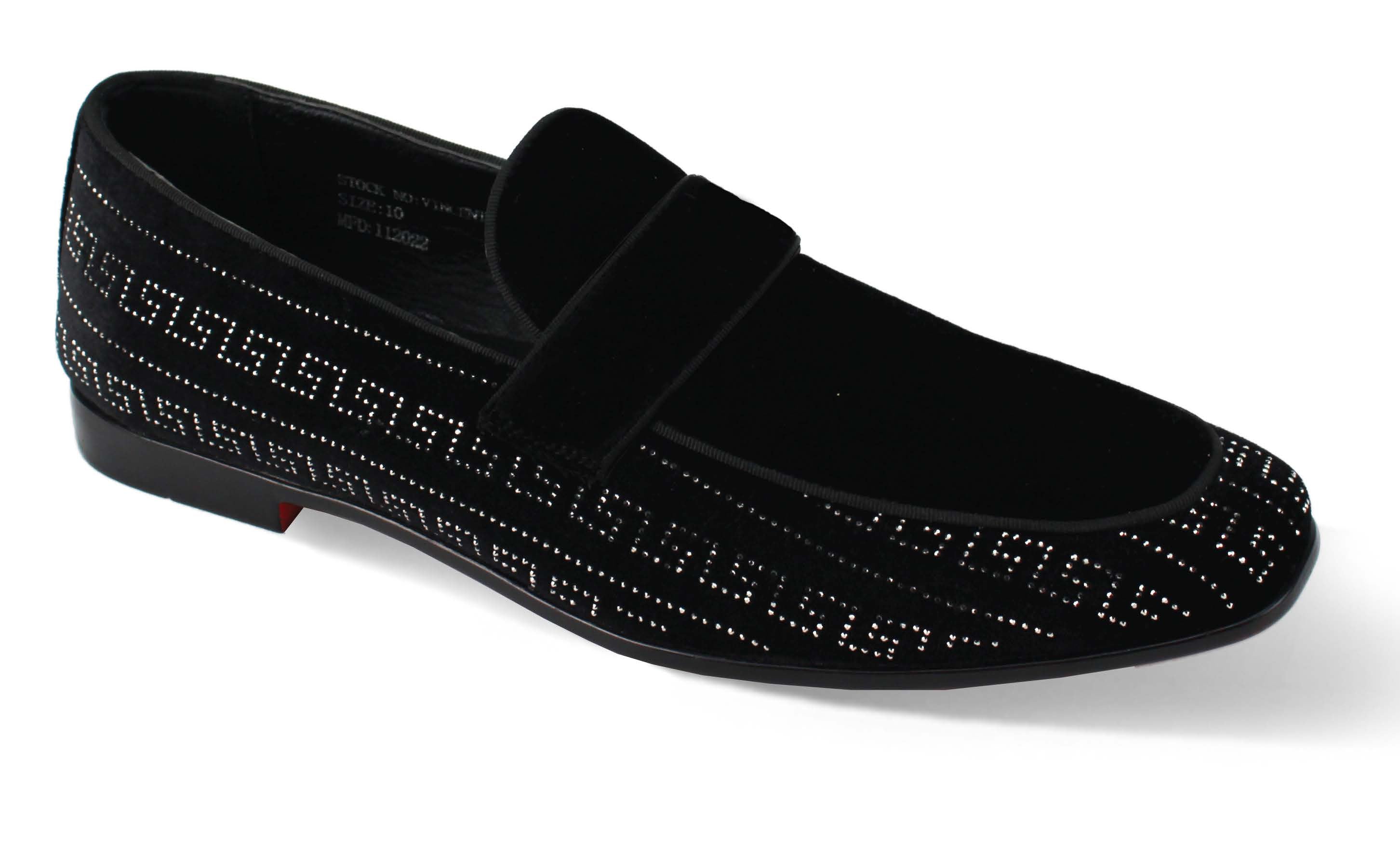 After Midnight Vincent Velvet Shoes Black/Silver