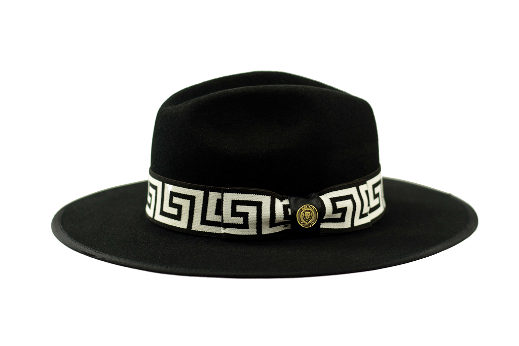 Bruno Capelo Wesley Fedora Hat  WE-971 Black/White