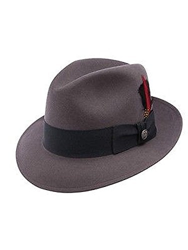 Stetson Frederick Wool Felt Fedora Grey
