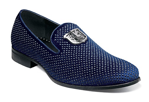 Stacy Adams 25228 Swager Studded Slip On Navy