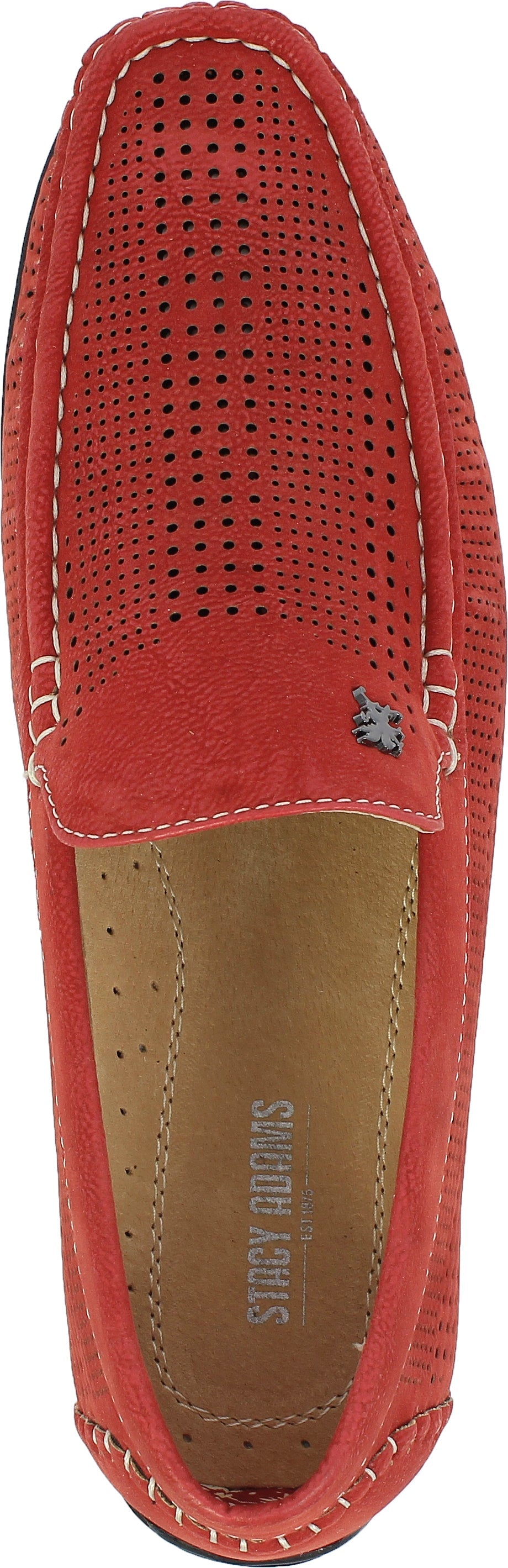 25089 I STACY ADAMS PIPPIN DRIVING SHOES I RED