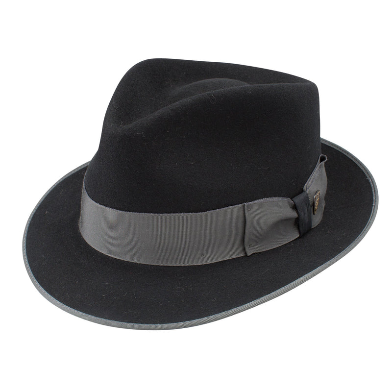 DOBBS I HASHTAG WOOL FEDORA I BLACK