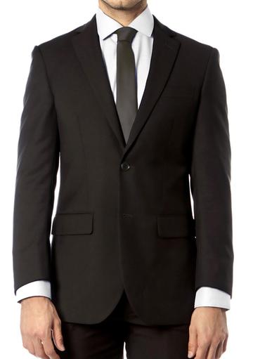 S77 I ALBERTO CARDINALI SLIM FIT 2 PIECE SUIT I BLACK