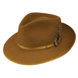 DOBBS I DELAVAN  FELT FEDORA I COGNAC