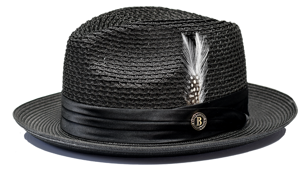 Bruno Capelo JU-900 The Julian Straw Hat Balck