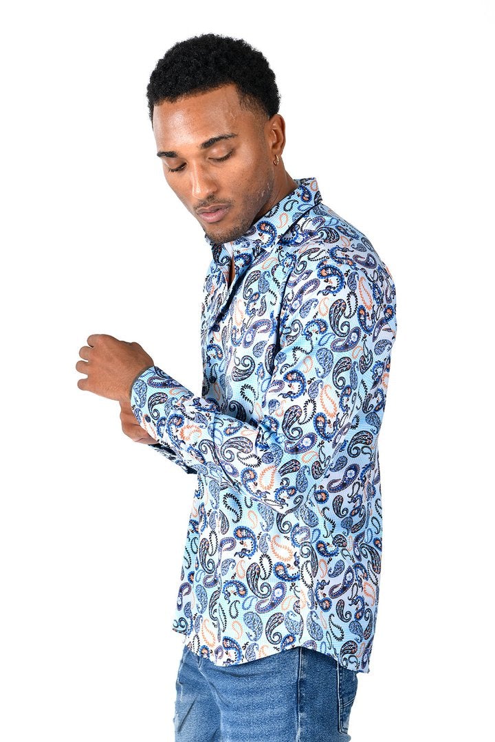 Vassiri By Barabass Long Sleeve Shirt Blue