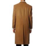 L40913C I Pronto Moda Men's 'Harvard' Camel Cashmere Blend Long Top Coat