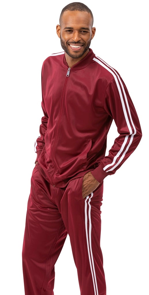 Montique JS-26 Jogging Set Burgundy