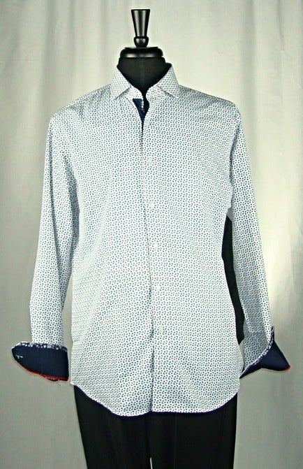LANZZINOISLP099 L-S 100% COTTON SHIRT WHITE