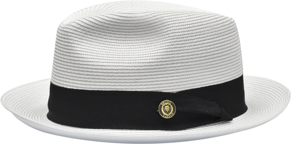 Bruno Capelo FN-833 Straw Hat White/Black